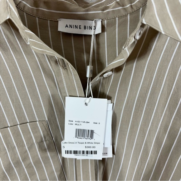 Anine Bing Lake Dress Taupe Small NWT - Picture 5 of 7